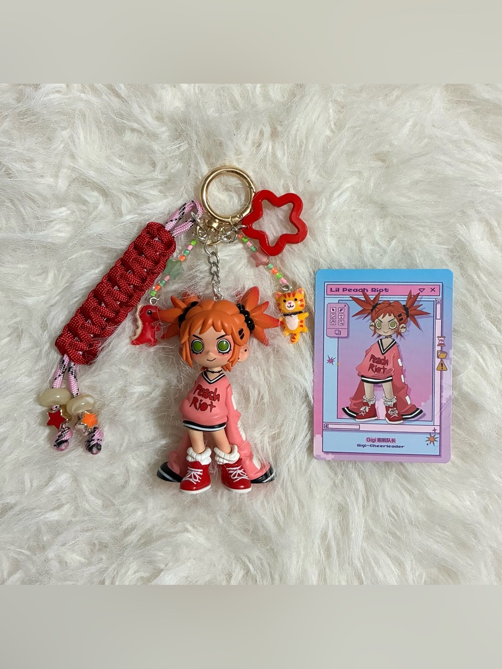 Lil Peach Riot x Loading! - Gigi Cheerleader Handmade Bag Charm